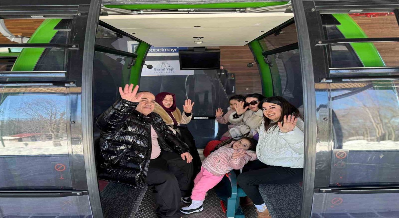Kartepe Teleferiğinde tatil yoğunluğu