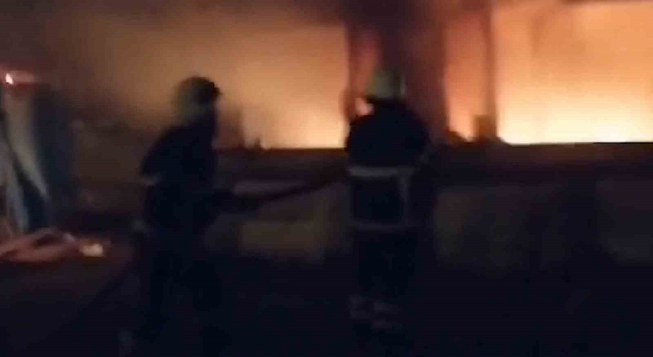 Kırıkkalede baraka yangını