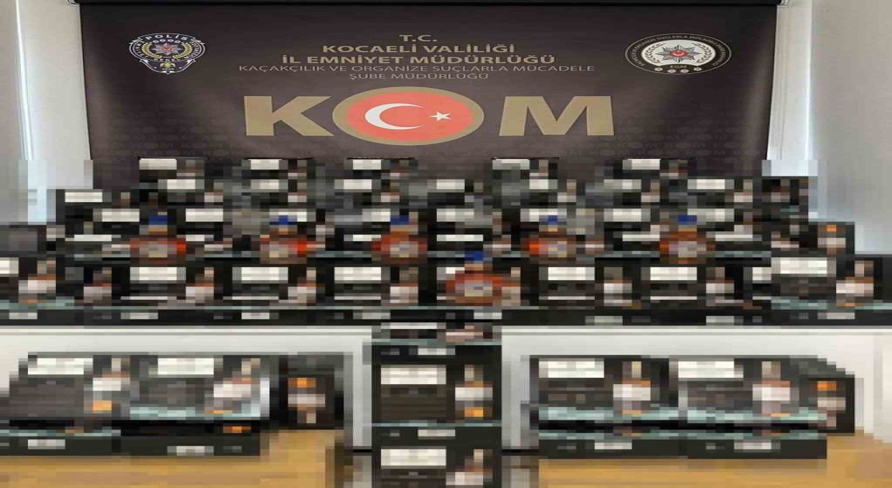 Kocaelinde 316 litre sahte rakı ve viski ele geçirildi
