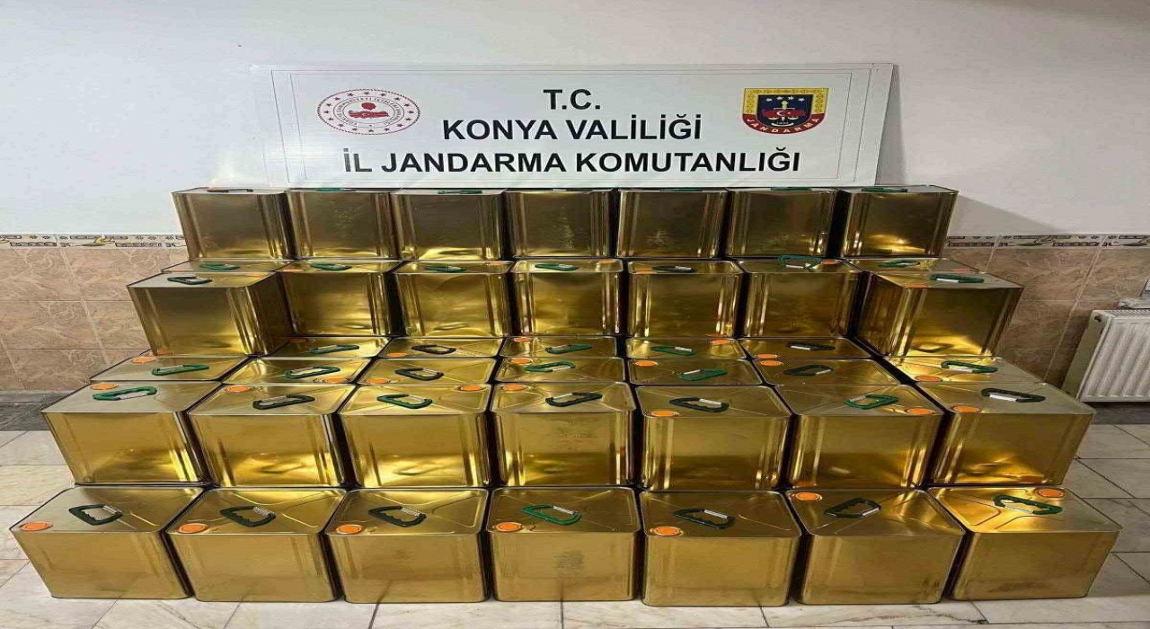 Konyada bin 800 litre sahte zeytinyağı ele geçirildi
