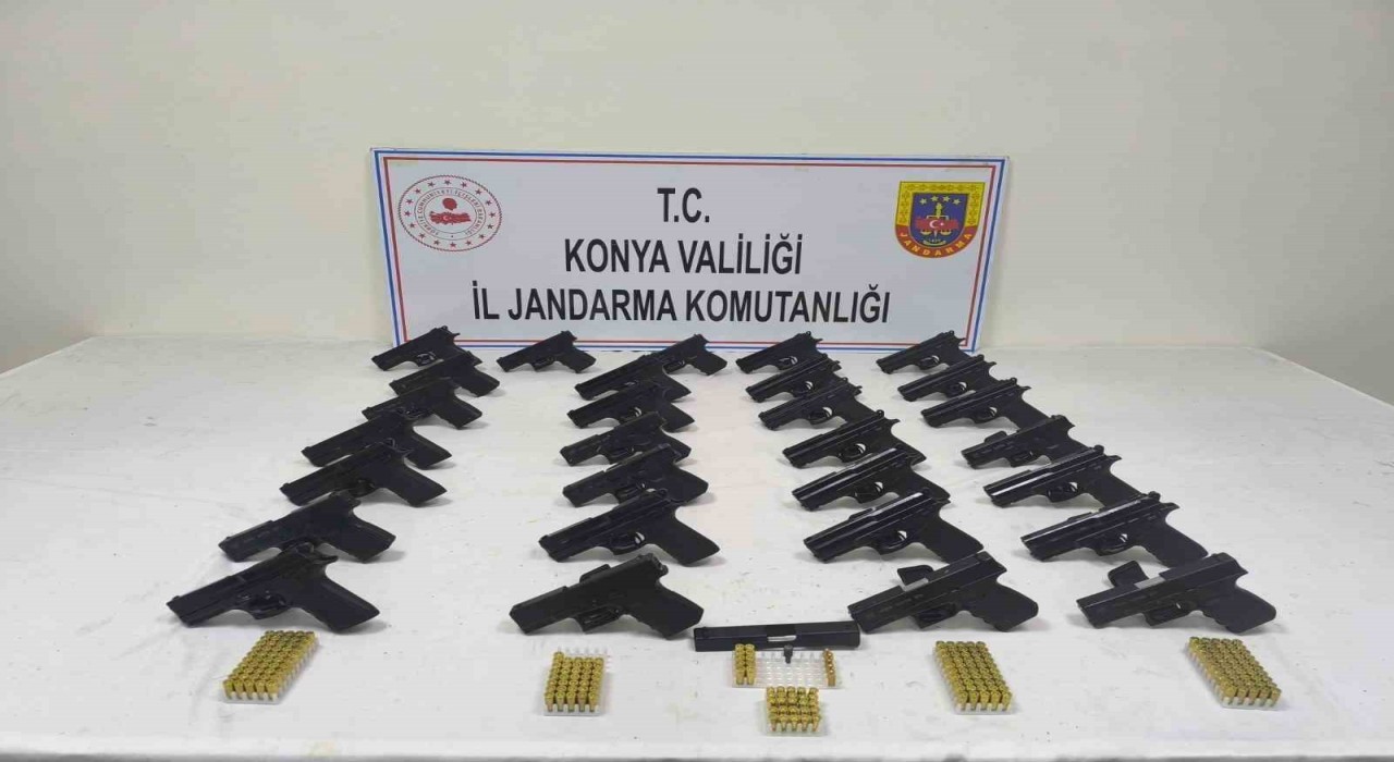 Konyada jandarmadan silah kaçakçılarına operasyon