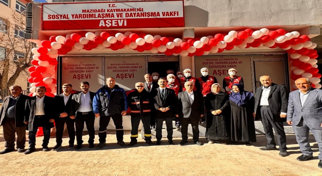 Mardinde günlük 300 kişiye yemek yardımı yapan aş evinin açılışı gerçekleştirildi