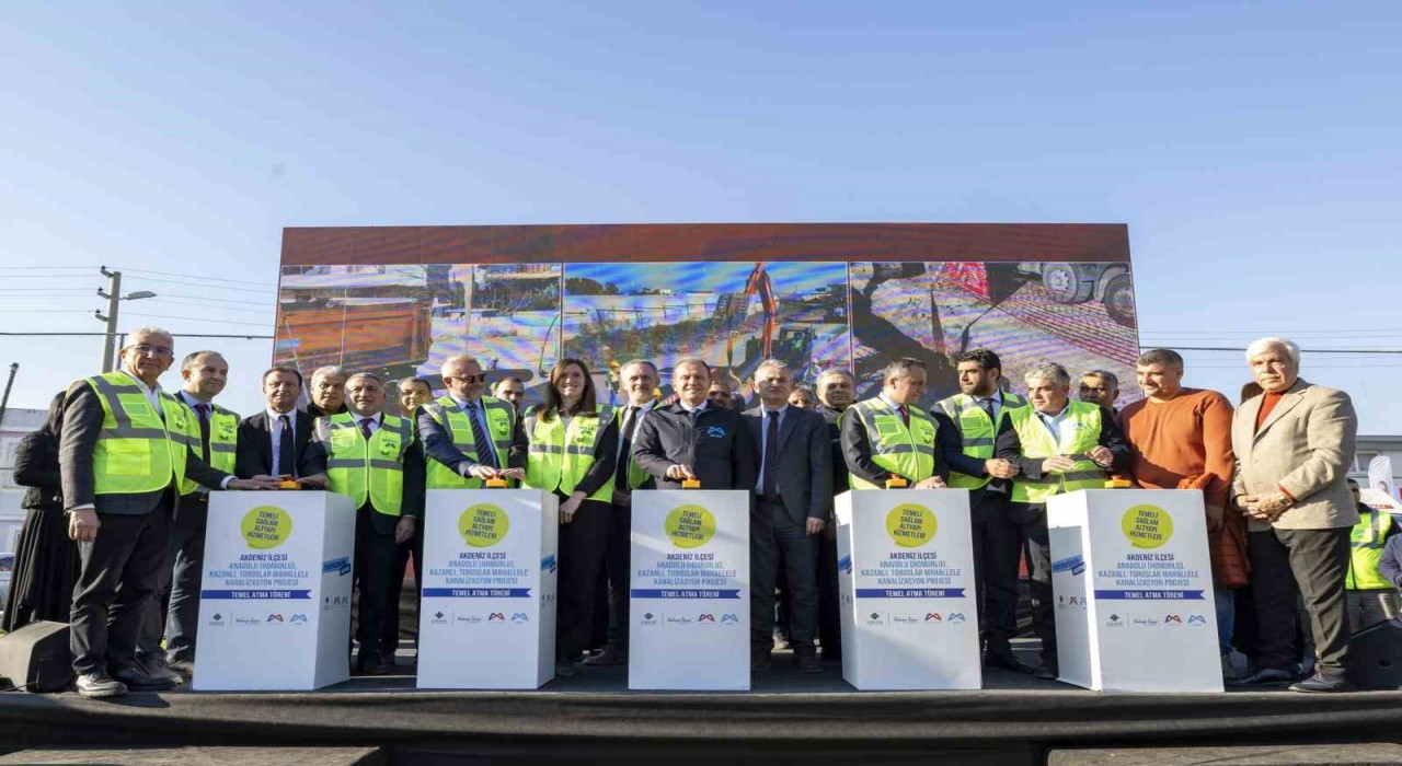 Mersinde AB destekli kanalizasyon projesinin temeli atıldı