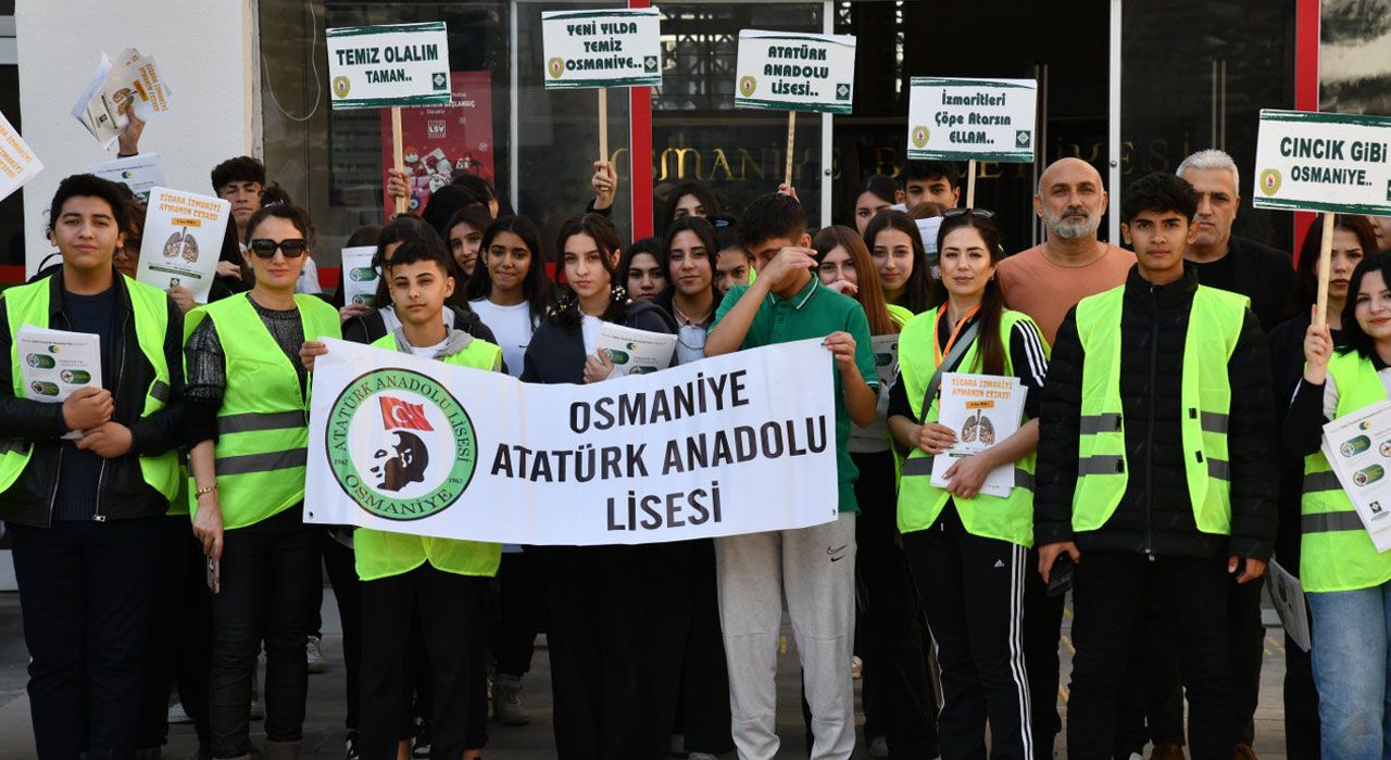 Öğrencilerden Sigara İzmaritleri İçin Farkındalık Etkinliği