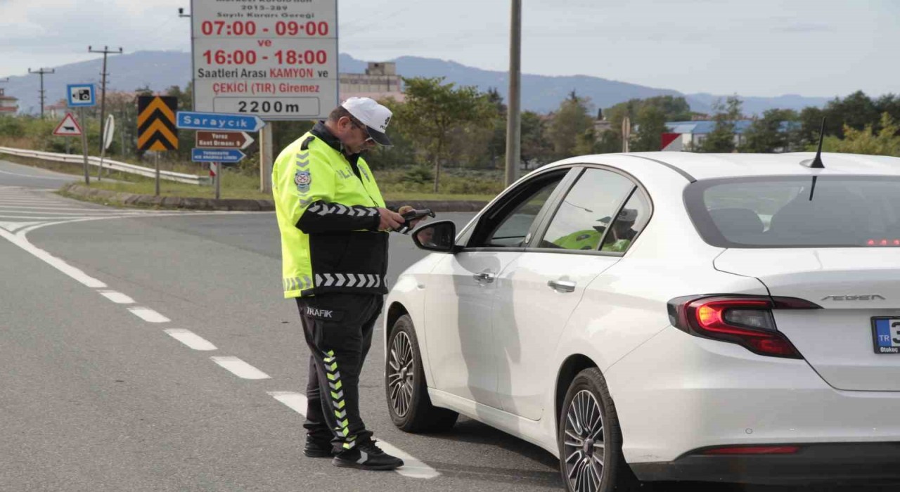 Orduda bir haftada 12 binden fazla araç ve sürücüsü denetlendi