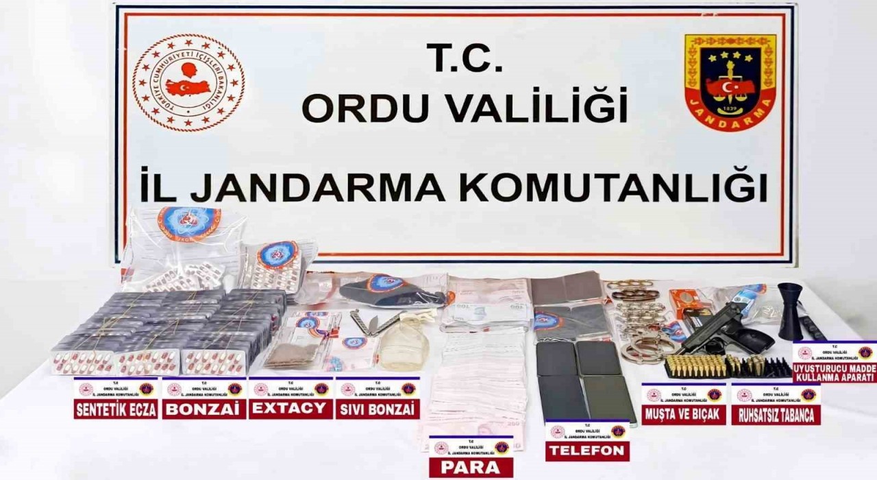 Orduda uyuşturucu operasyonunda 5 kişi tutuklandı