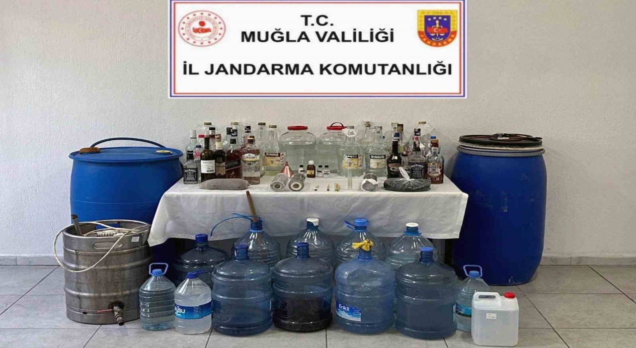 Ortacada kaçak alkol operasyonu