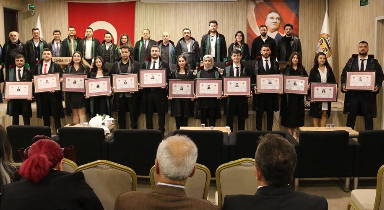 Osmaniye Barosu’nda Ruhsat Töreni Gerçekleştirildi