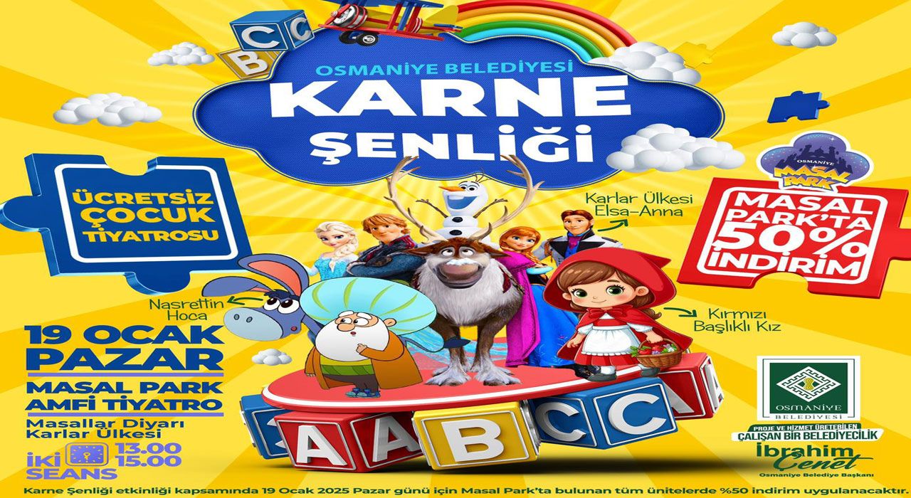 Osmaniye Belediyesi’nden Öğrencilere Karne Hediyesi