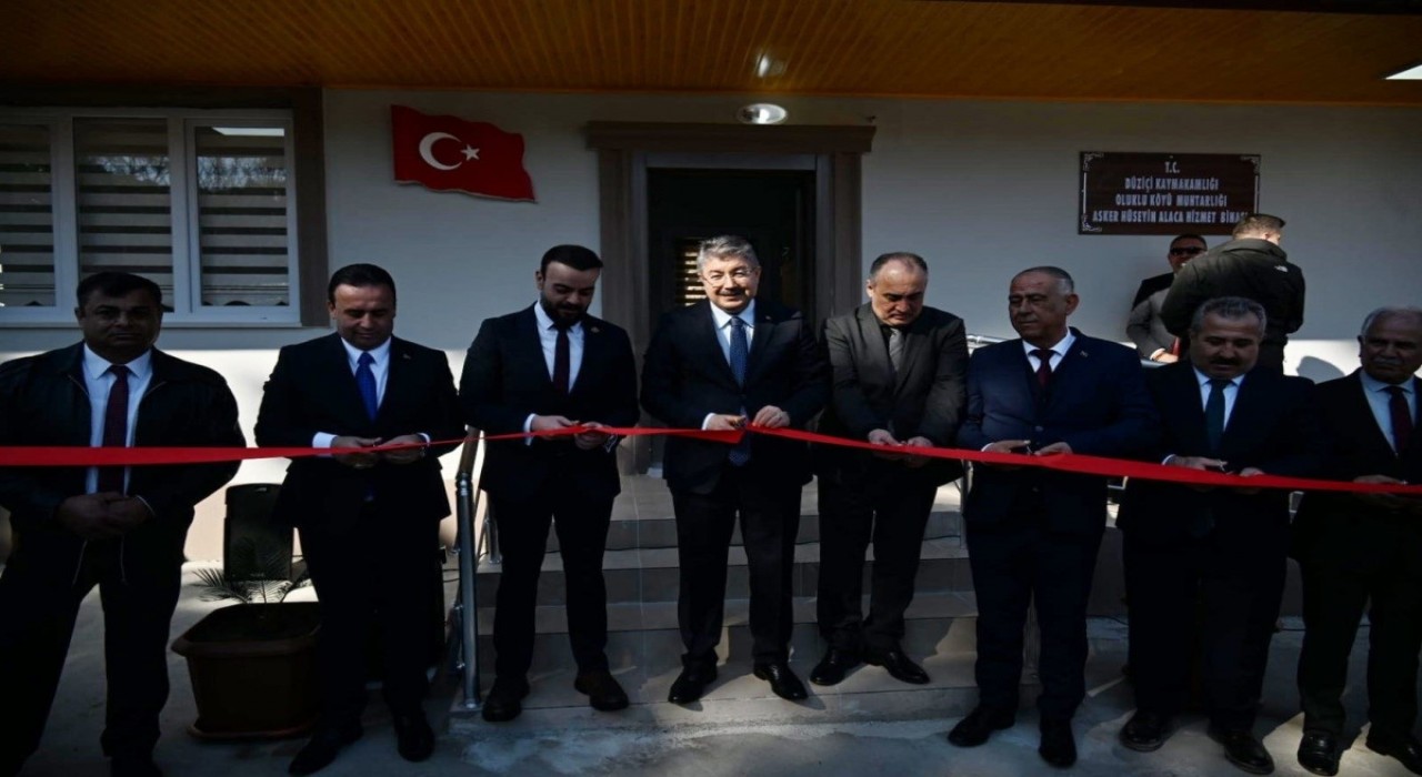 Osmaniyede Asker Hüseyin Alaca Köy Konağı Hizmet Binasının açılışı yapıldı