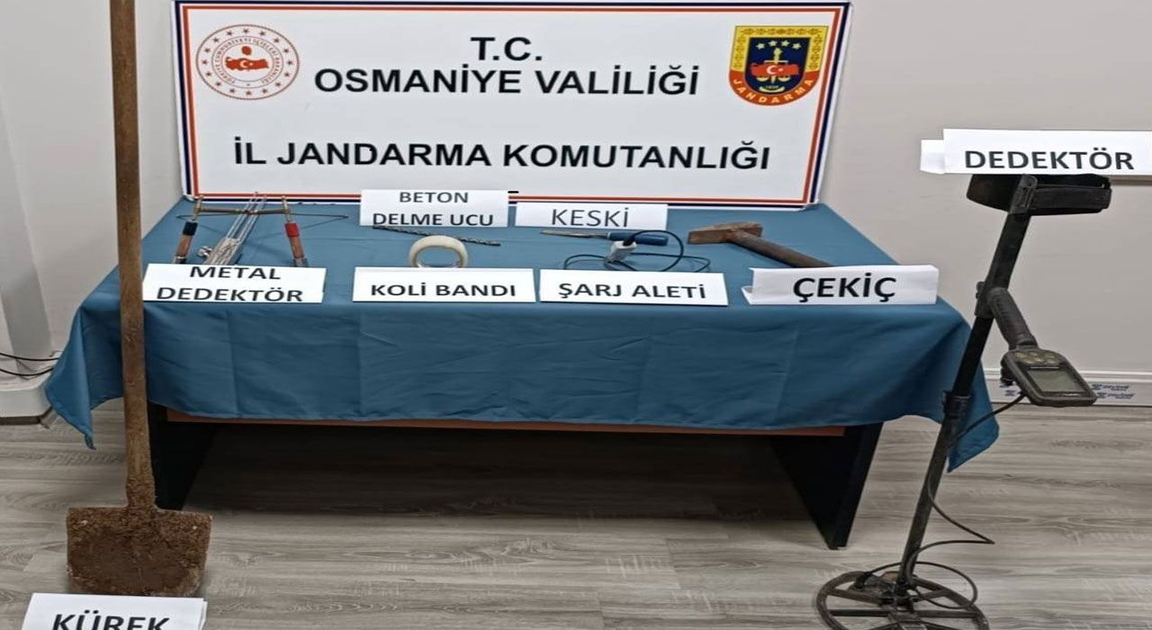 Osmaniye’de Kaçak Kazıya Suçüstü Baskın