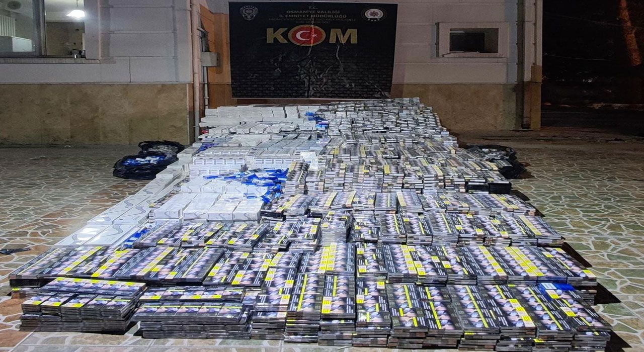 Osmaniye’de Kaçak Sigara ve Tütün Operasyonu