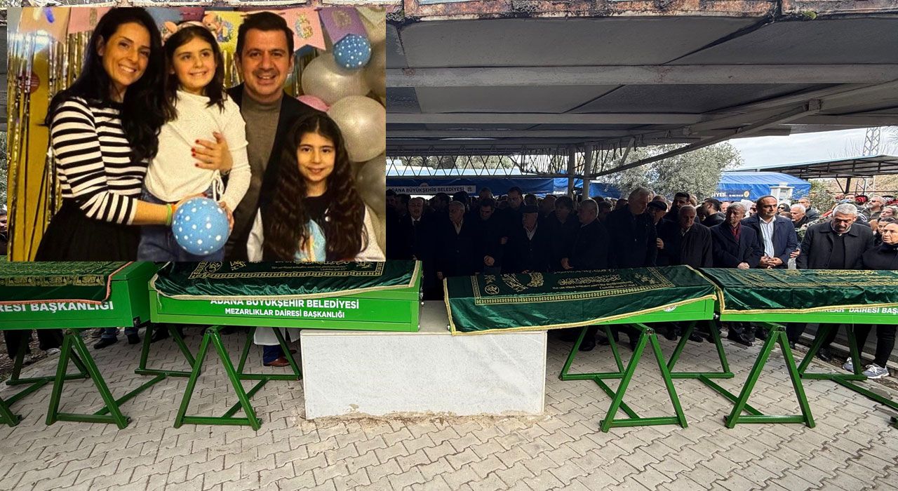 Otel Yangınında Hayatını Kaybeden Adanalı Aile Toprağa Verildi