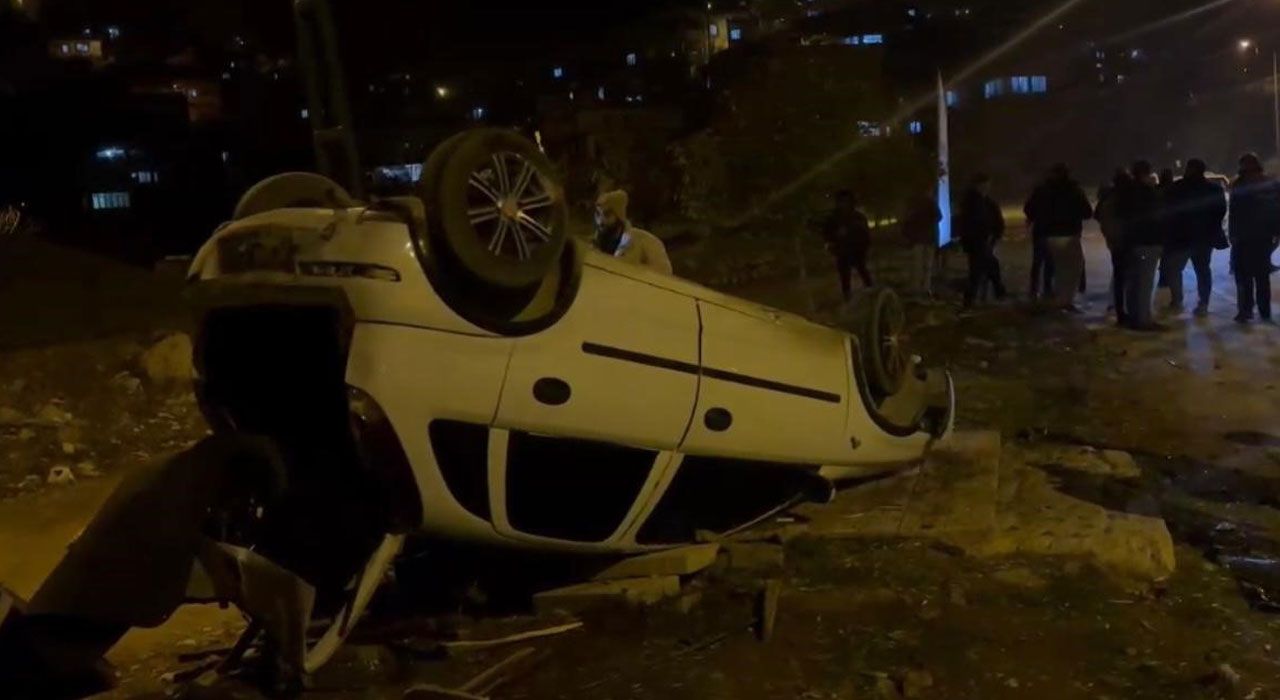 Otomobil Takla Attı, 1 Yaralı
