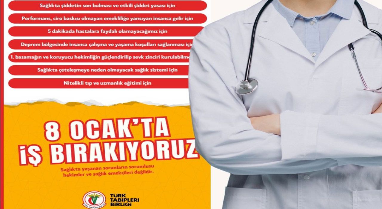 Sağlık Çalışanları 8 Ocakta İş Bırakacak
