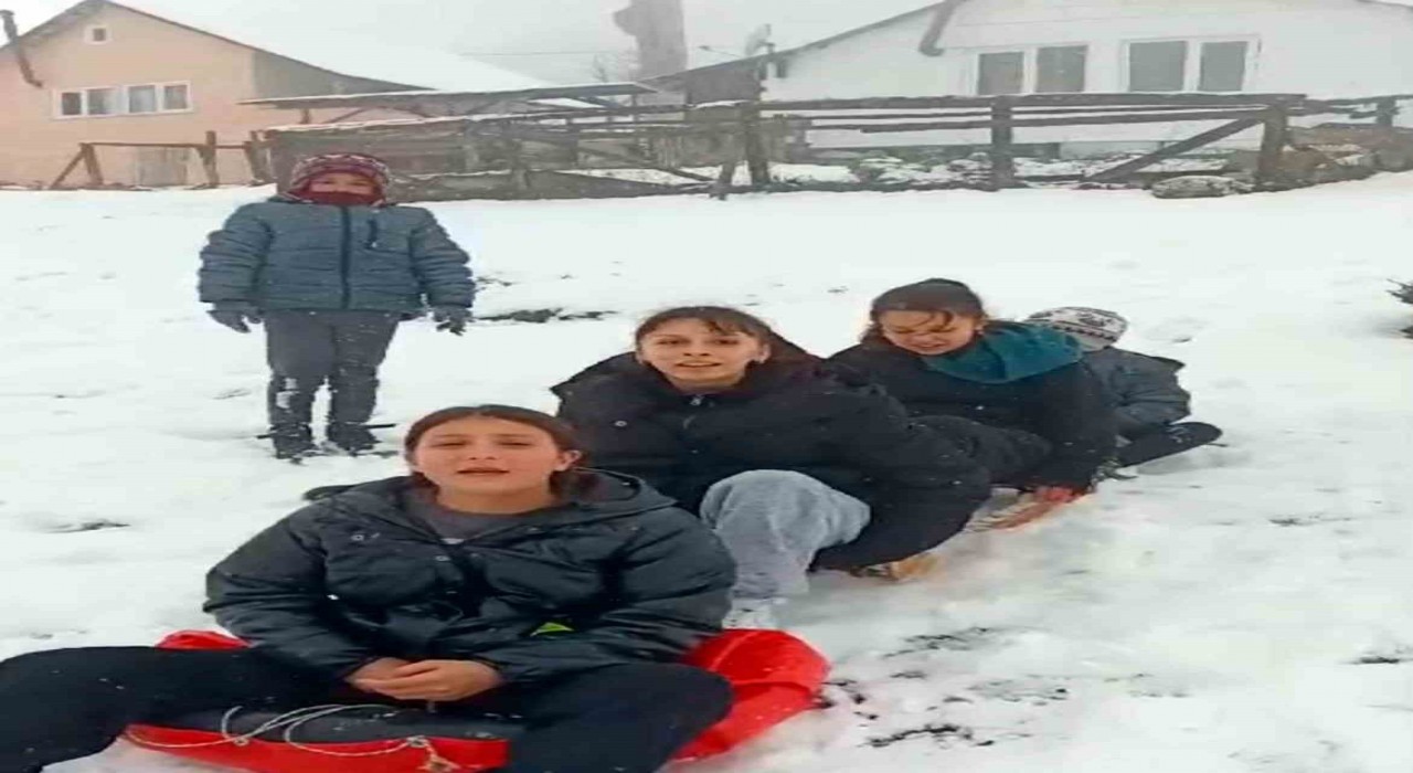 Sakaryada çocukların görülmeye değer kayak keyfi