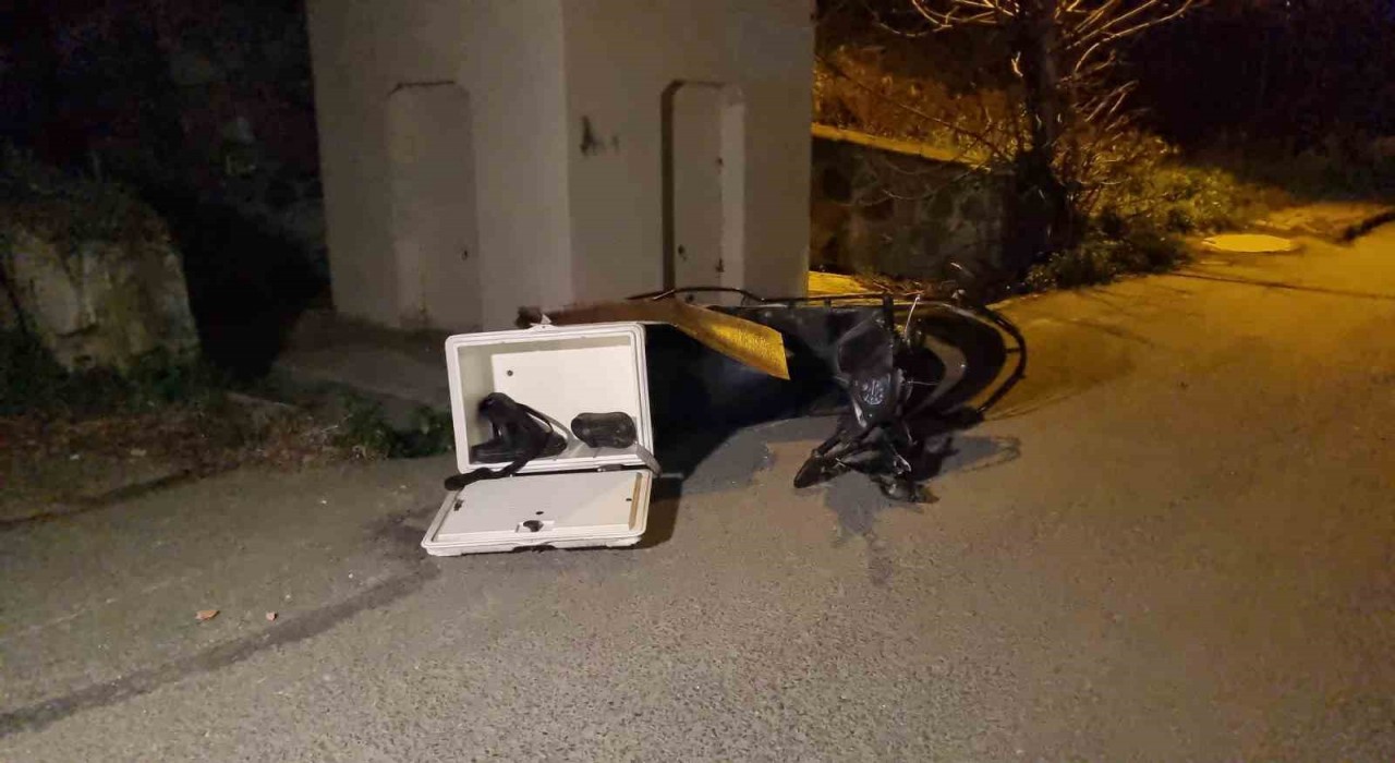 Sarıyerde feci kaza: Otomobille çarpışan motordaki kurye hayatını kaybetti