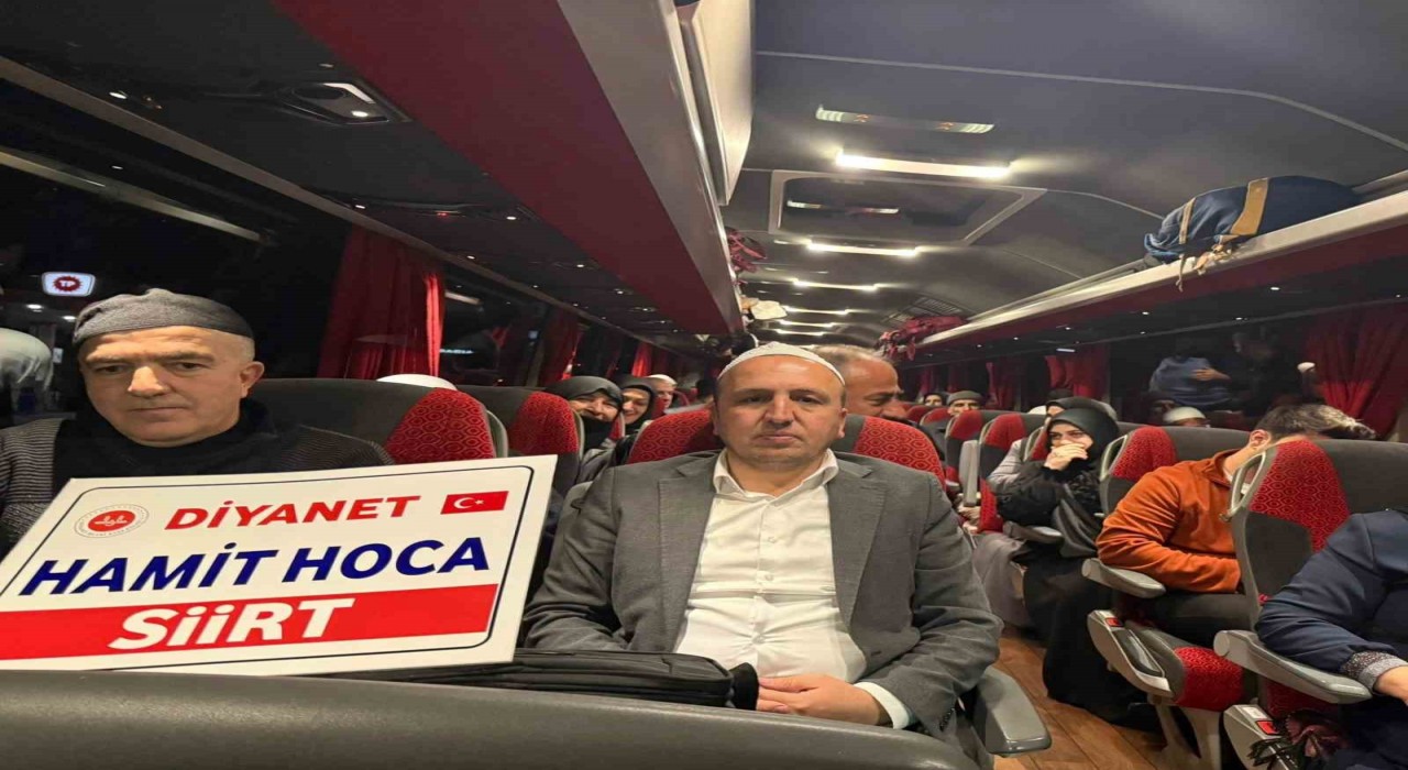 Siirtte 37 kişi dualarla umreye uğurlandı
