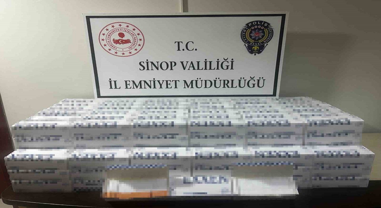 Sinopta 40 bin makaron ele geçirildi