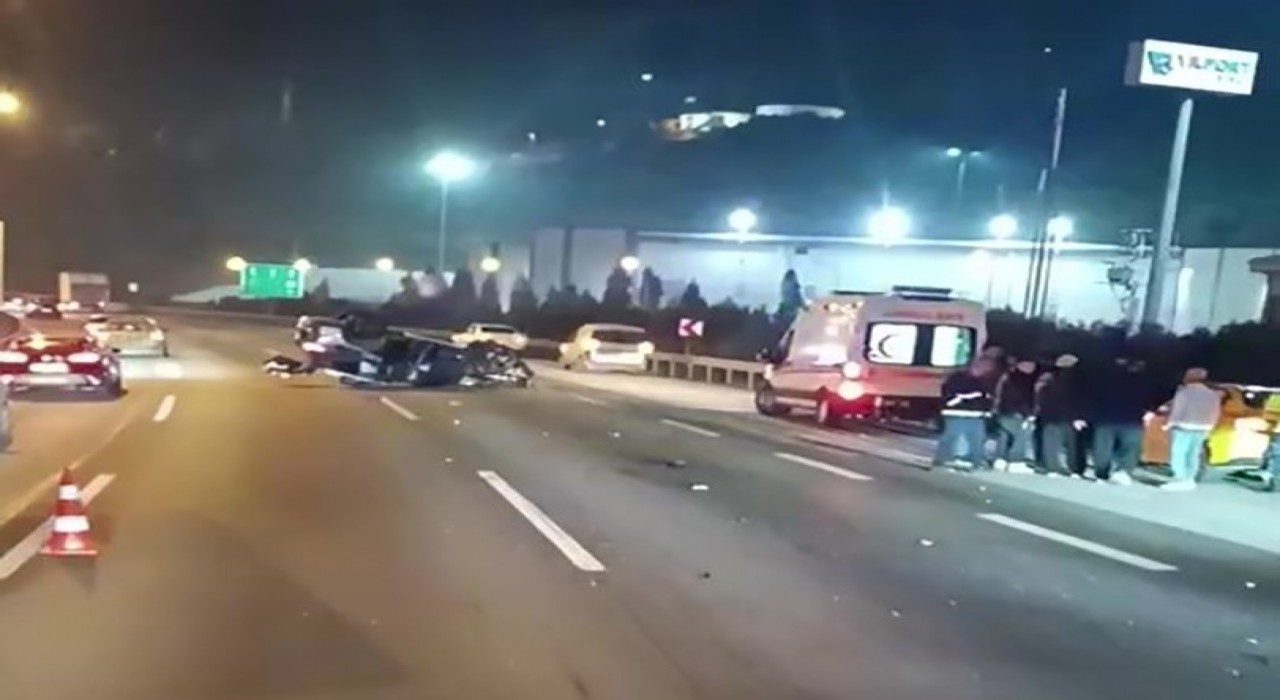 TEMde takla atan cipten fırlayan sürücü hayatını kaybetti