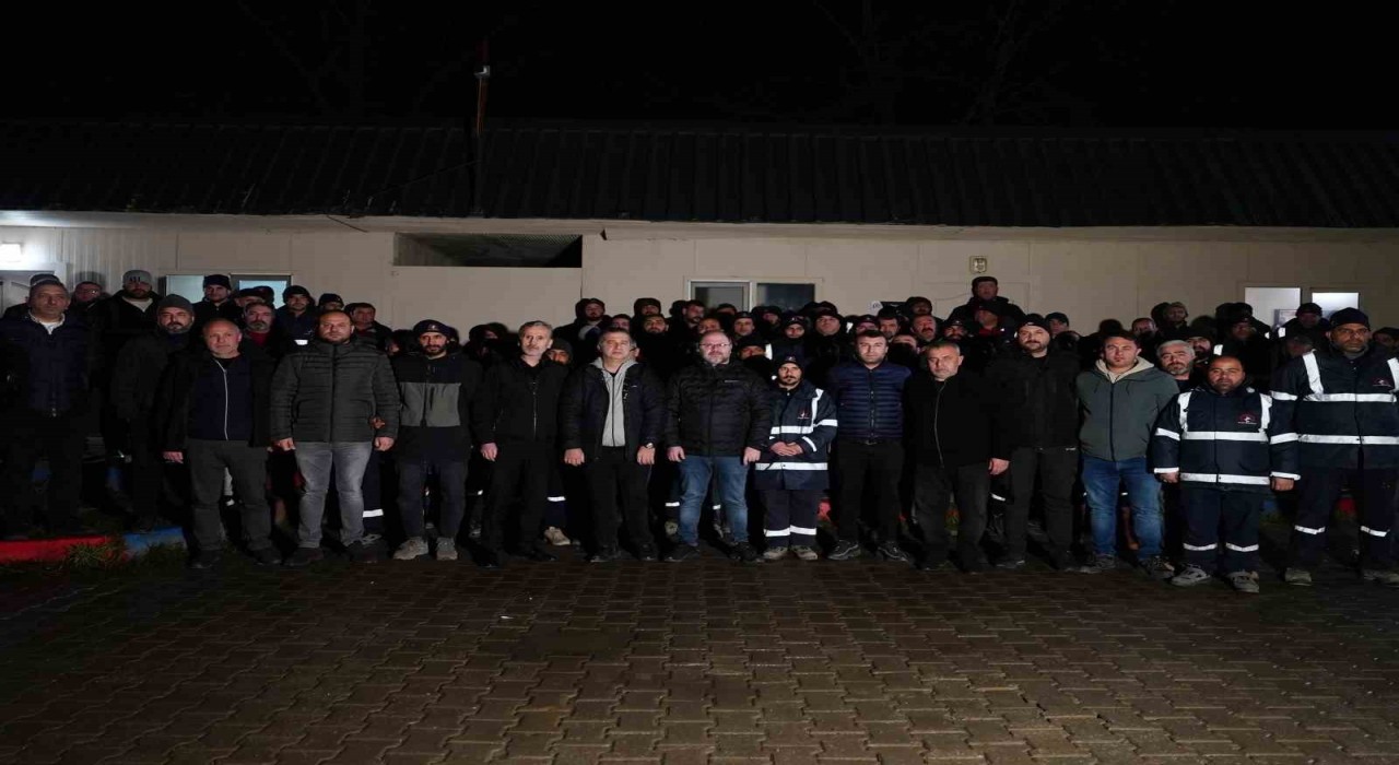 Temiz şehir Düzce için sahada olan işçilere motivasyon desteği