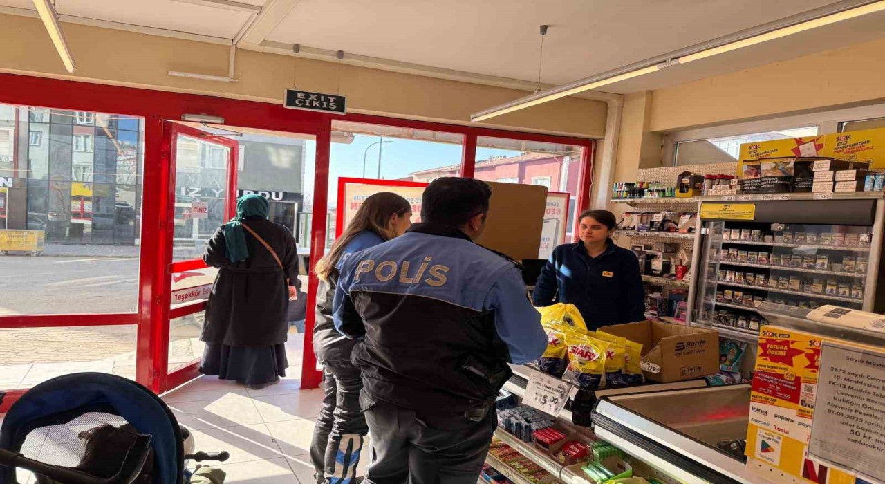 Toplum Destekli Polislik Şube Müdürlüğünden esnafa dolandırıcılık uyarısı