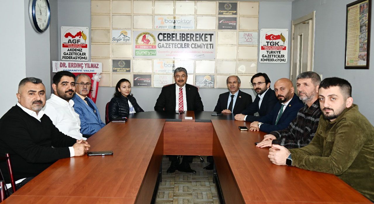 Vali ve Rektör’den Gazetecilere Destek Ziyareti
