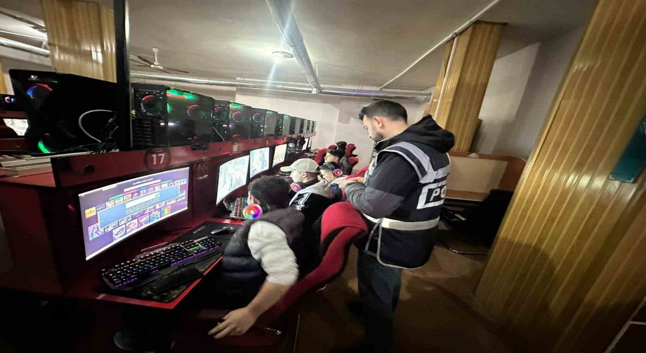 Yozgatta internet kafe ve oyun salonları denetlendi