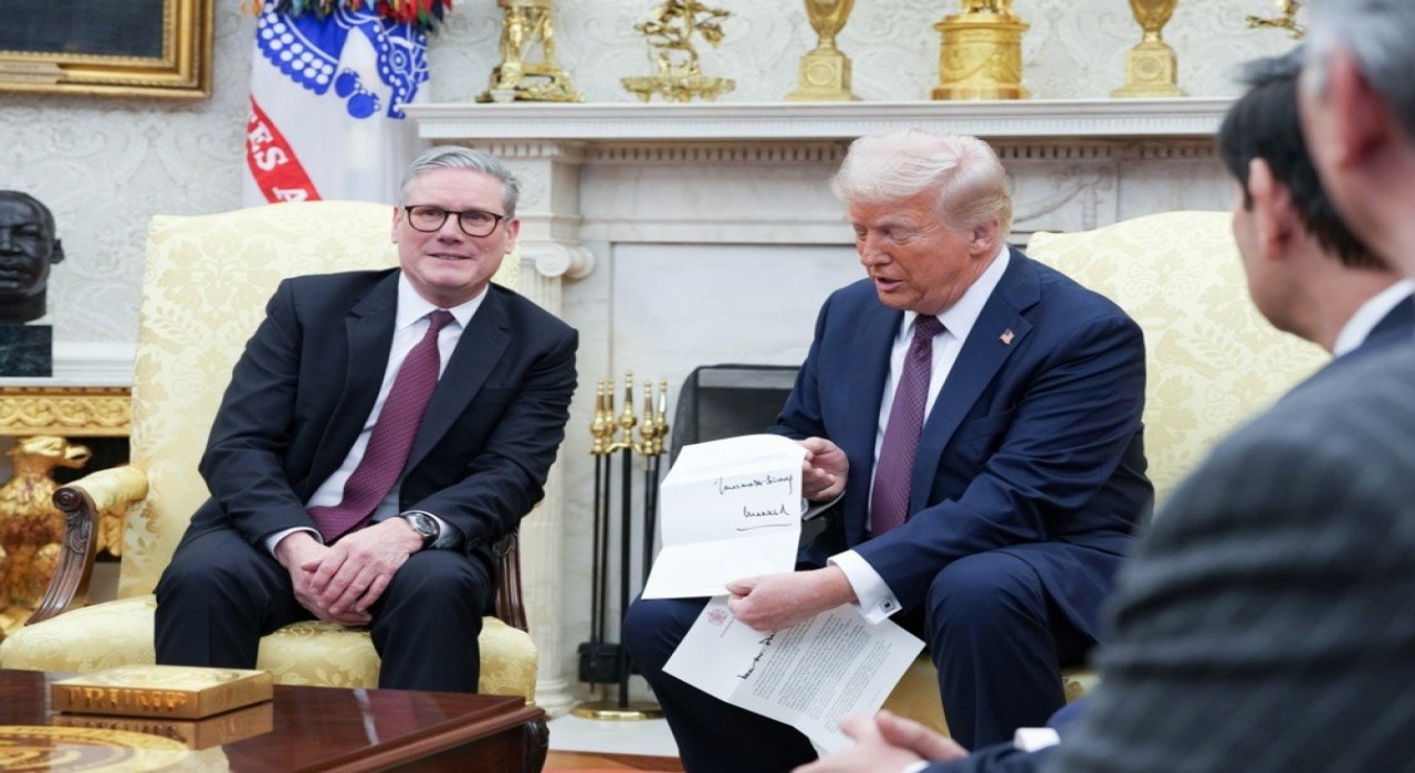 ABD Başkanı Trump ile İngiltere Başbakanı Starmer Beyaz Sarayda görüştü