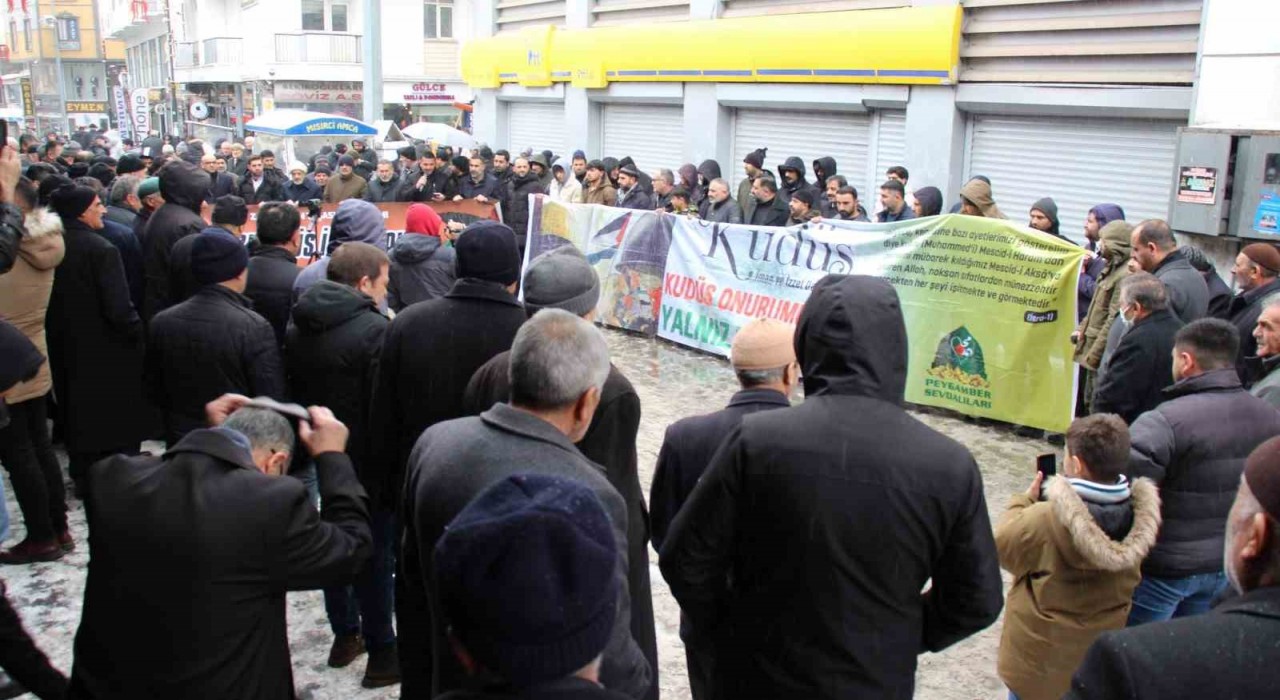 Ağrılılardan İsrail ve ABD’ye Tepki: Gazze Filistin’indir