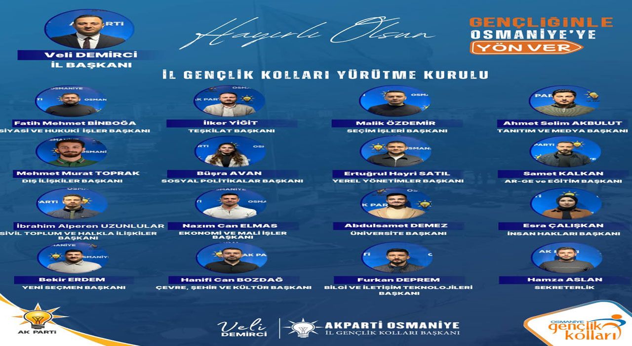 AK Parti Osmaniye Gençlik Kolları Yeni Döneme Hazır