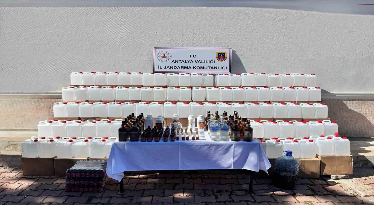 Antalyada sahte alkol operasyonu: 1 kişi tutuklandı