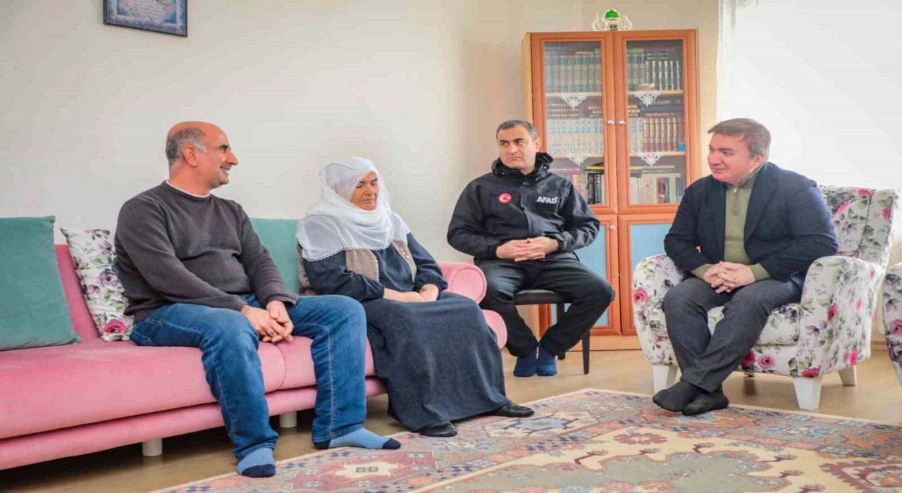 Asrın felaketinde Erzincana gelen Arıca ailesi ziyaret edildi