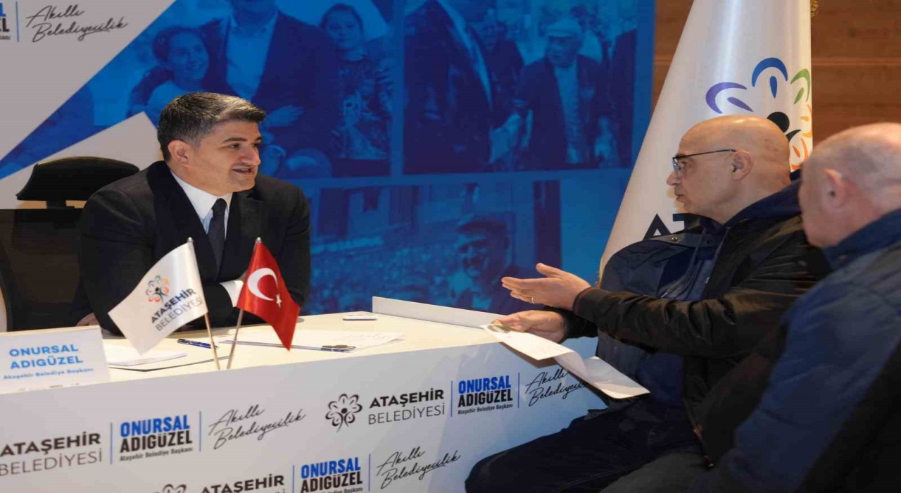 Ataşehirde ‘Halk Buluşmaları başladı: Başkan Adıgüzel vatandaşlarla bir araya geldi