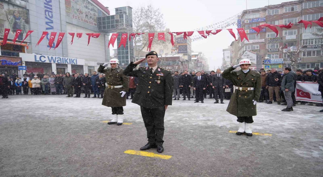 Atatürkün Niğdeye gelişinin 91. yıldönümü kutlandı