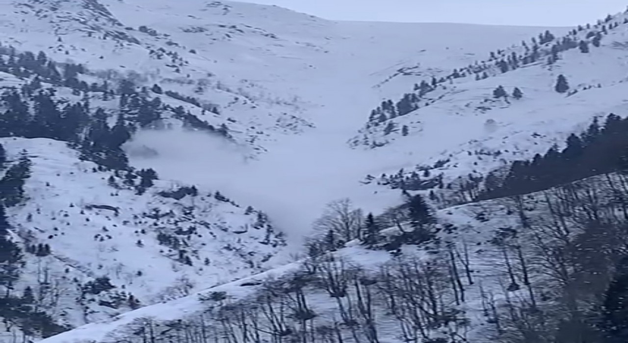 Ayder Yaylasında çığ düştü