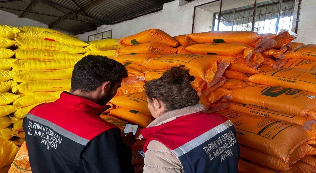 Aydında gübre satışı yapılan yerler denetlendi