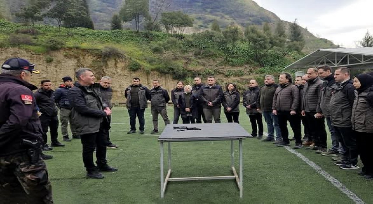 Aydında ormancılara silah eğitimi verildi