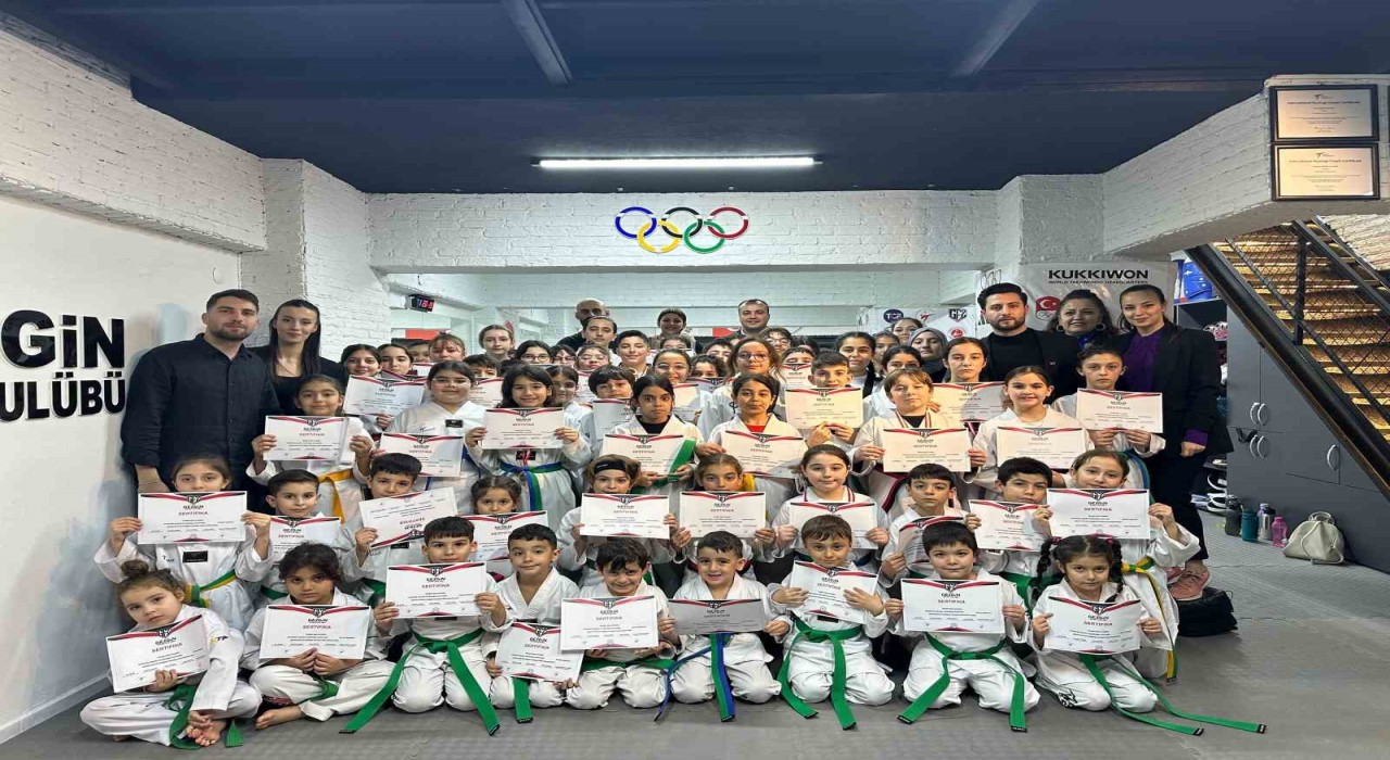 Aydında taekwondo dalında 2025 yılı birinci dönem kuşak sınavları yapıldı