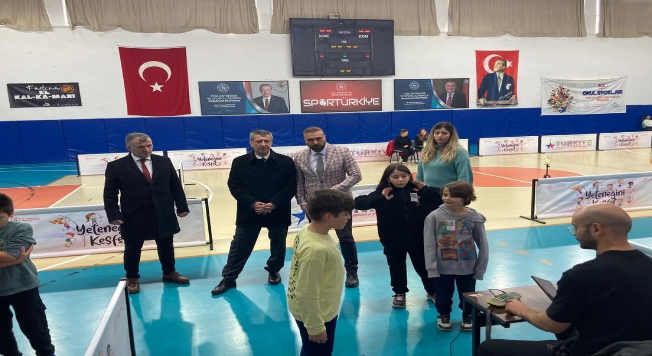 Babaeskide ilkokul öğrencilerine sportif yetenek taraması yapıldı