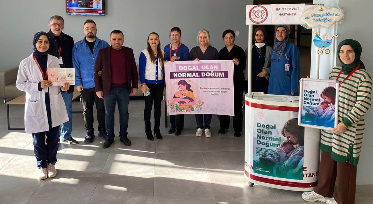 Bahçe Devlet Hastanesi'nden “Doğal Olan Normal Doğum” Bilgilendirmesi