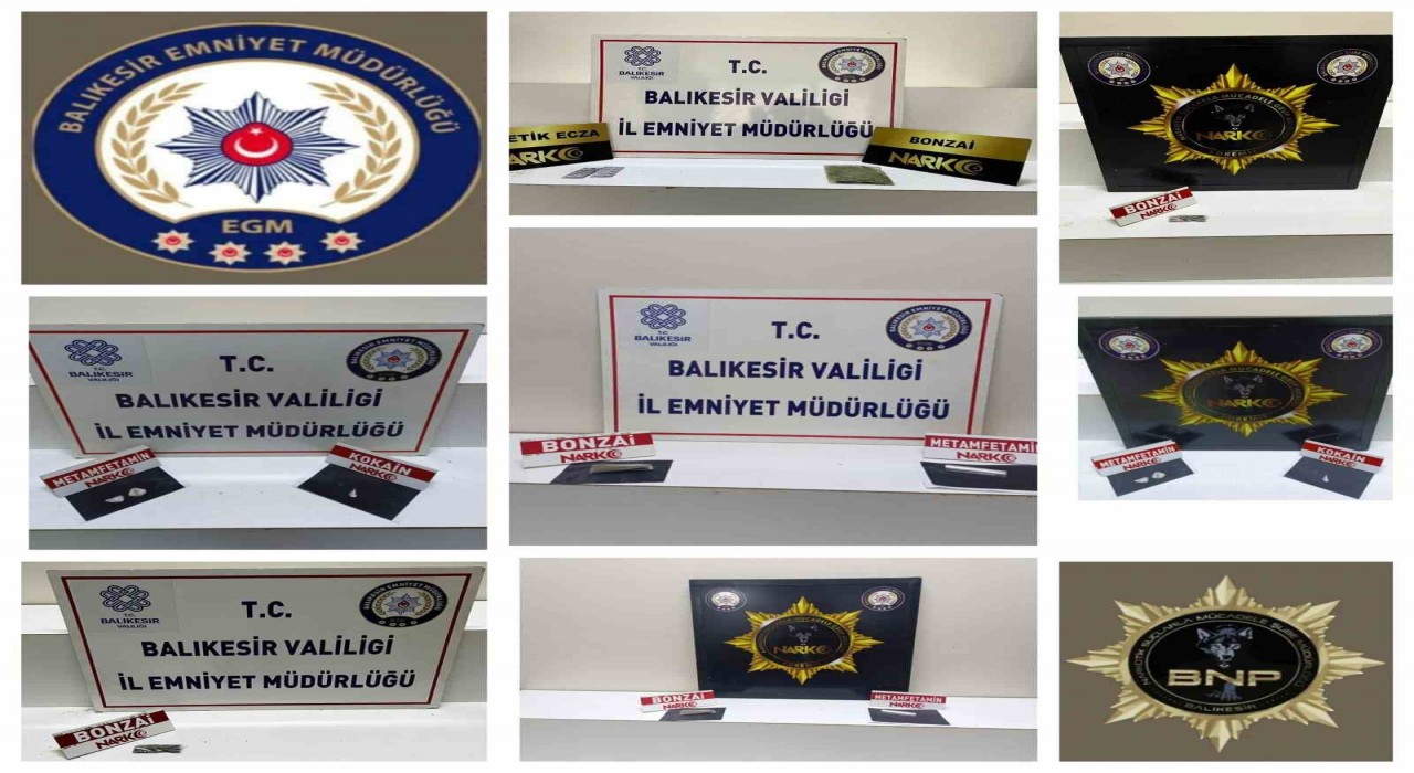 Balıkesirde polisten 4 şüpheliye uyuşturucu operasyonu