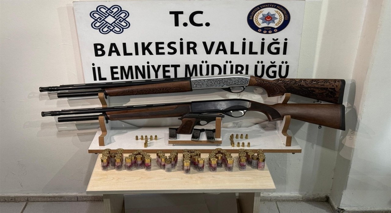 Balıkesirde silah operasyonu