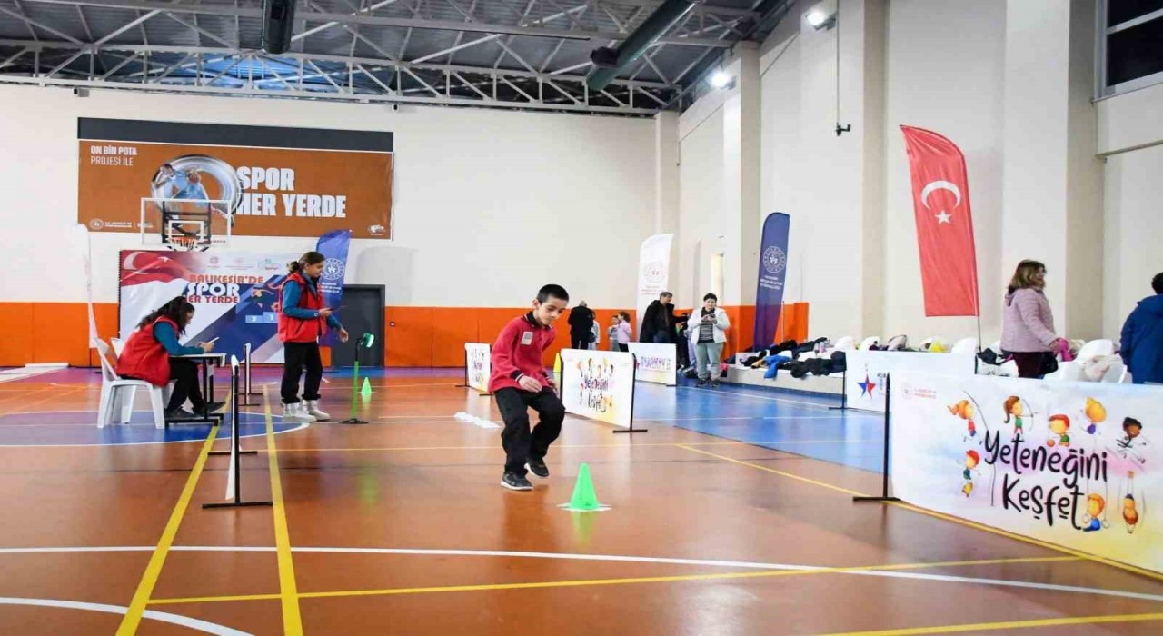 Balıkesirde sporda yeni yetenekler keşfediliyor