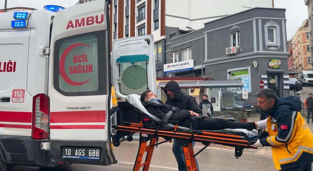 Bandırmada trafik kazasında 1 kişi yaralandı