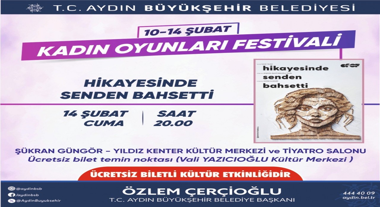 Başkan Çerçioğlu Aydınlıları Kadın Oyunları Festivali ile buluşturacak