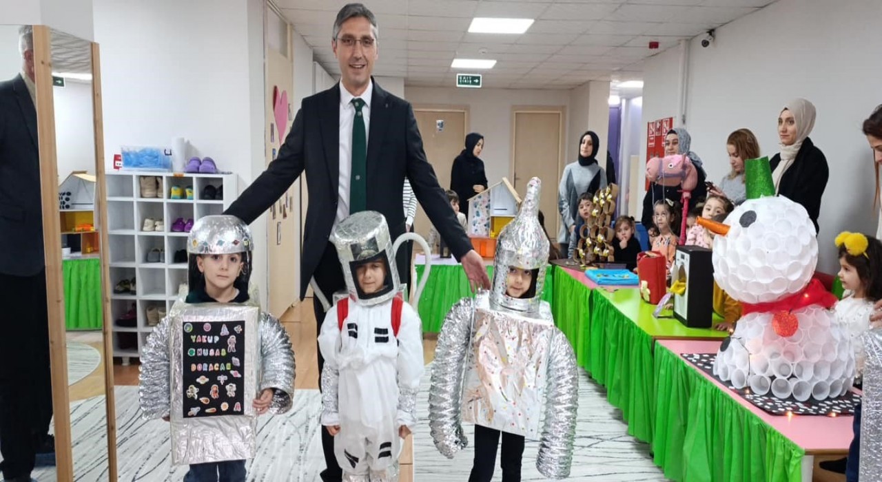 Bayburtta dönüşüm malzemelerinden yapılan ürünler sergilendi
