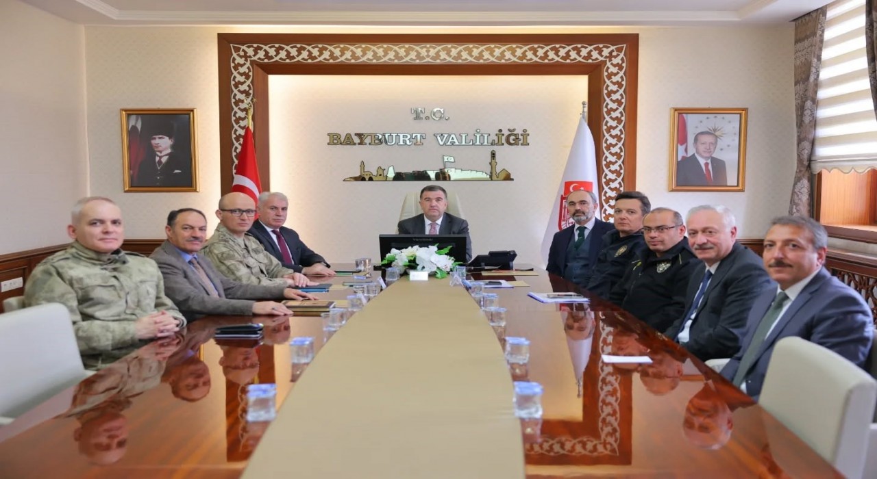 Bayburtta Üniversite Güvenlik Toplantısı yapıldı