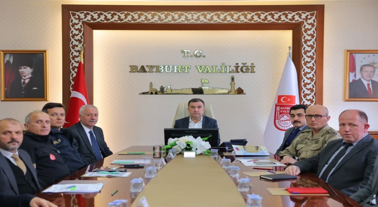 Bayburtta Yangın Güvenliği Değerlendirme Toplantısı yapıldı