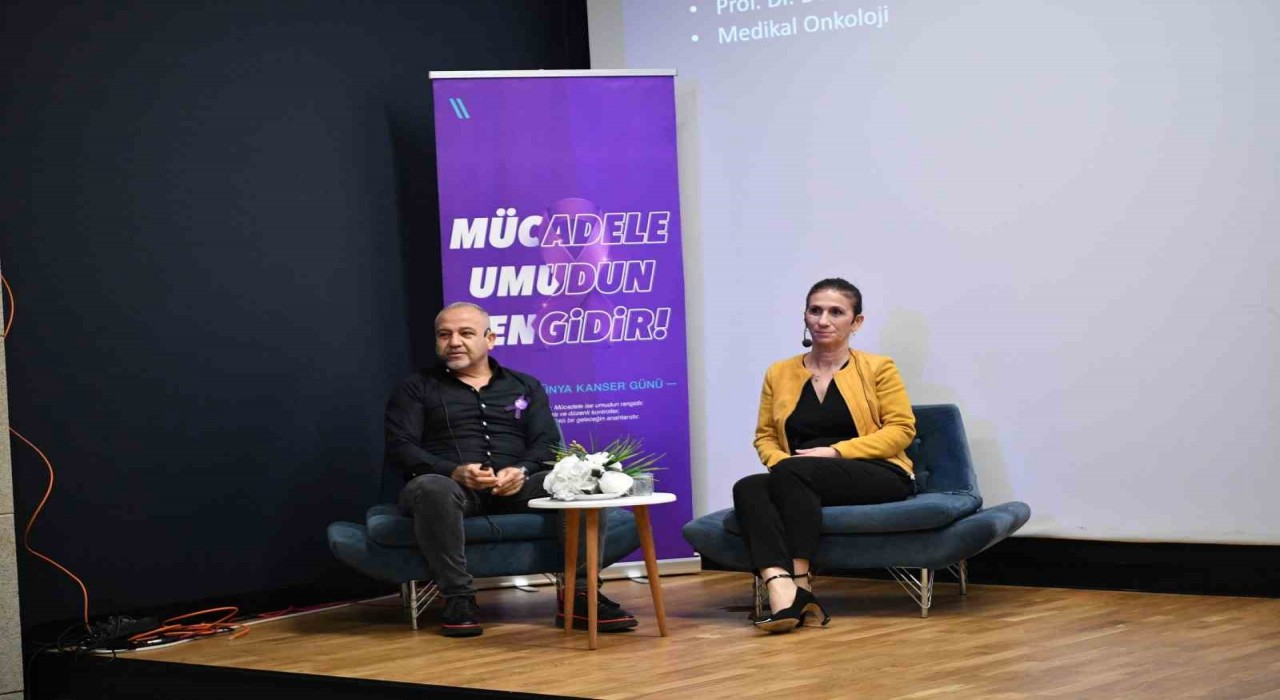 Beylikdüzünde Kanserden korkma, bilinçsiz kalkmaktan kork söyleşisi